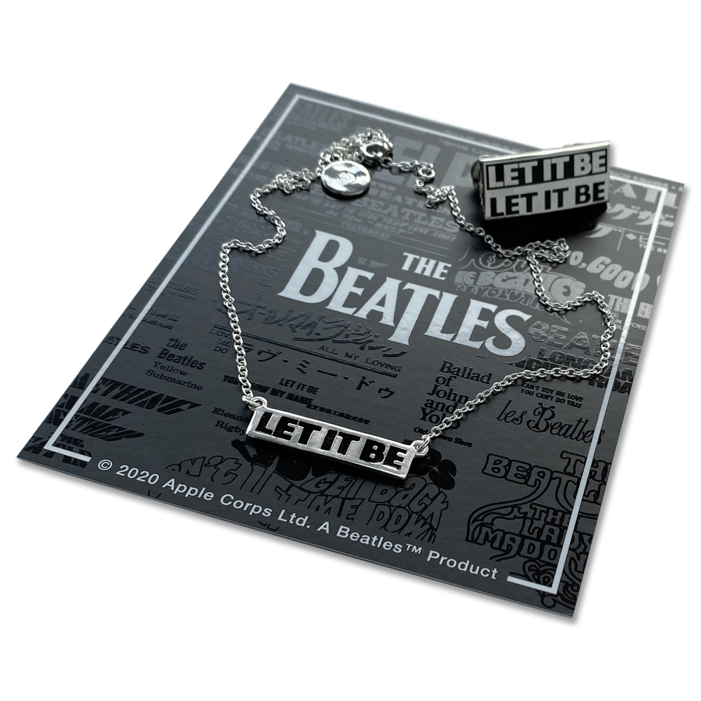 The Beatles- Let It Be- Women's Bar Necklace & Pin Set