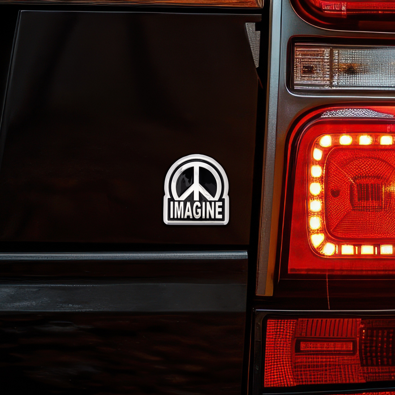 John Lennon- Imagine Peace- Car Badge