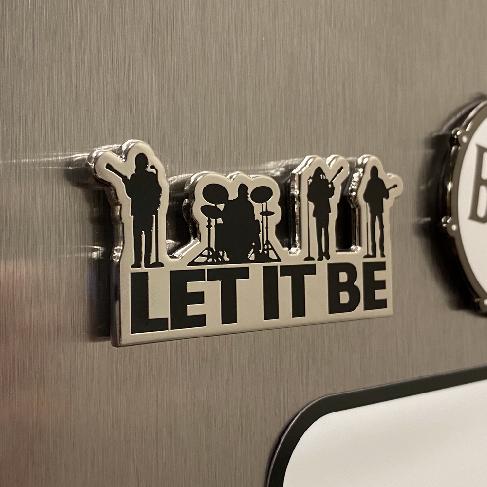 The Beatles- Let It Be- Enamel Magnet
